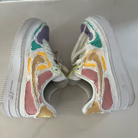 Nike Air Force 1 '07 PRM Arctic Punch Pastel Tear Off Women's Size 5 Platform - Picture 6 of 9